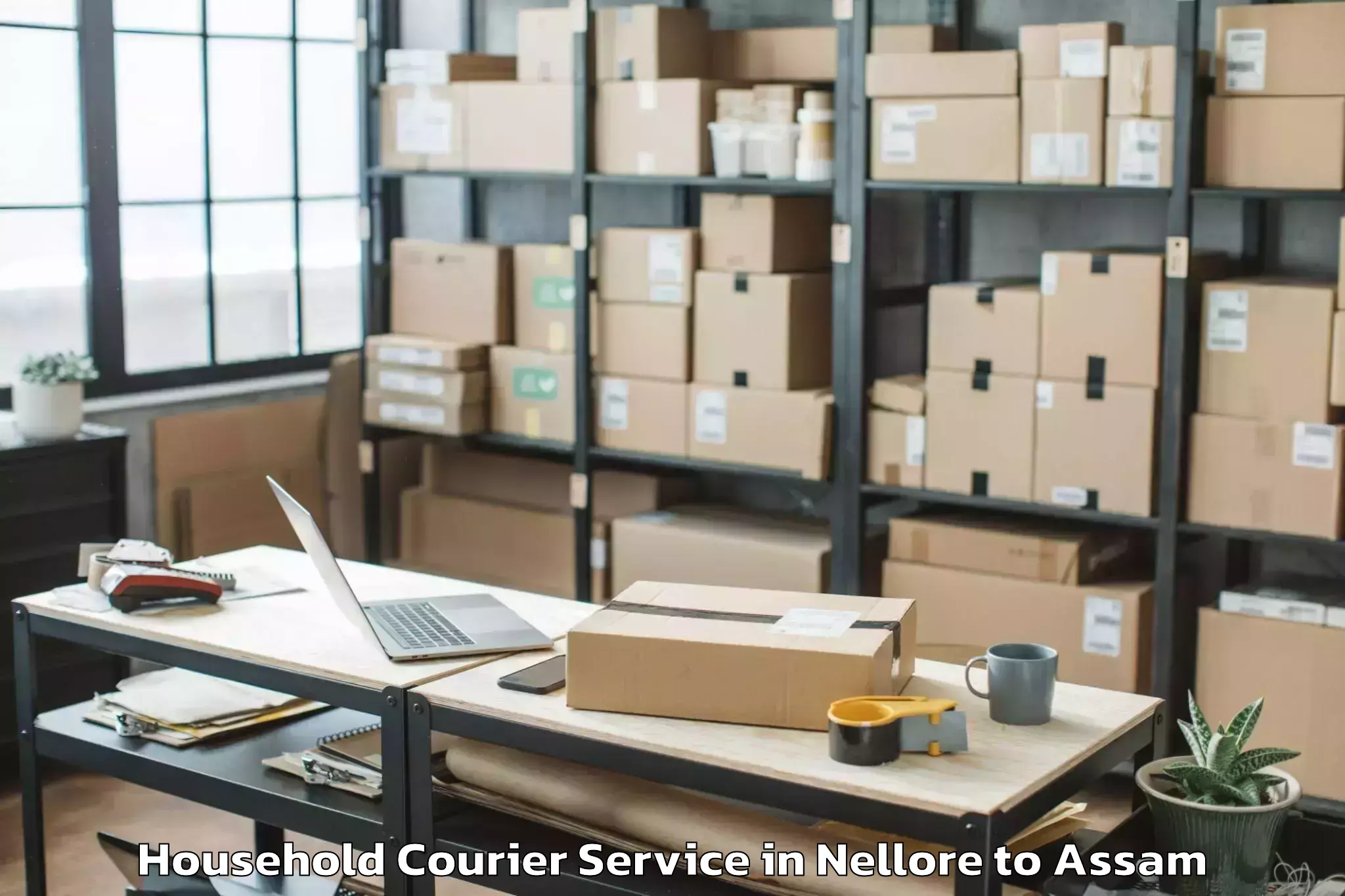 Book Nellore to Gossaigaon Pt Household Courier Online